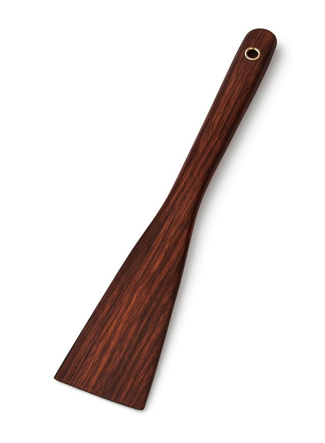 Woodkit Pure Rose Wood Spatula - Flat Flip Turner for Mixing, Stirring, Dosa Spatula Roti Handmade Wooden Cooking Spoon Non-Stick Safe & Kitchen Tool Heat-Resistant & Durable (Flat Flip Turner) - Image 1